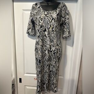 Bold Snake Print Dress